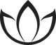 Flower Chakras Logo Noir