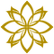 Logo Flower Chakras Doré